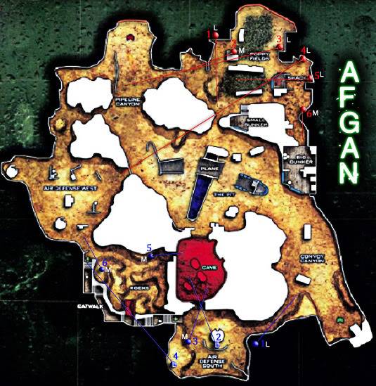 Modern Warfare 2 (Tactical Maps) Afghan-MW2Map15-1