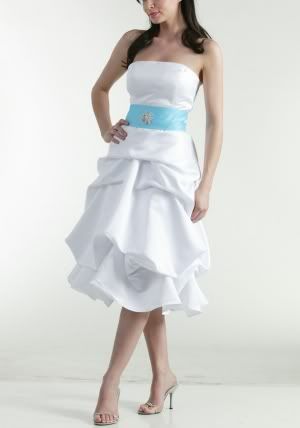 Reception!! White-turquoise-stunning-strapless-