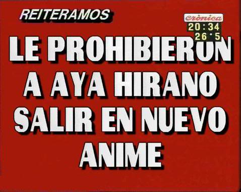 Aya Hirano vuelve a ser noticia!!!!!!!!!!!!! PlacarojaCronica