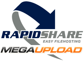  أكبر مجموعة من أيقونات مواقع تحميل أبعادها 200×35 Rapidshare-megaupload-logo