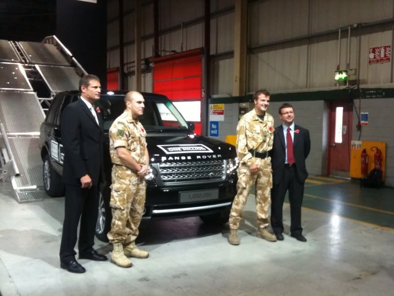 Land Rover donates its 1 millionth Range Rover to Help for Heroes! Wnh