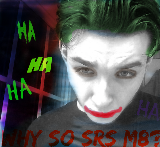 Got bored and turned myself into The Joker WARNING: LAZINESS ENHANCED  Jokeredits4