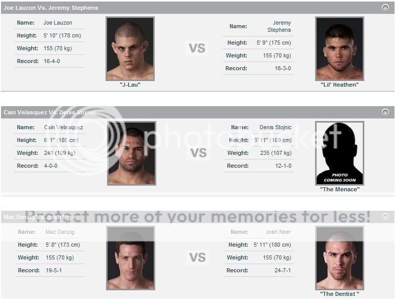 UFC Fight Night: Lauzon vs. Stephens UFCFN01