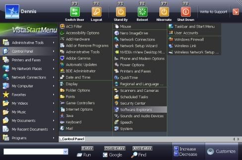 Vista Start Menu Pro 3.55 VistaStartMenuPro355