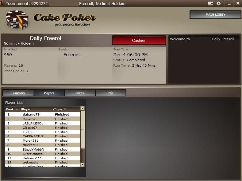 2 Final Tables at Private Tourneys 12-04-10 WinatPrivateTourney12-04-10