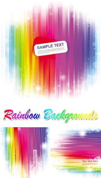 ادوات ومستلزمات مصممي الجرافيكس والفوتو شوب Rainbow Backgrounds Vector 2103045