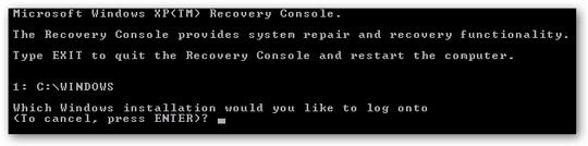 Thêm Recovery Console vào menu khởi động trên Windows XP Recovery-Console-6