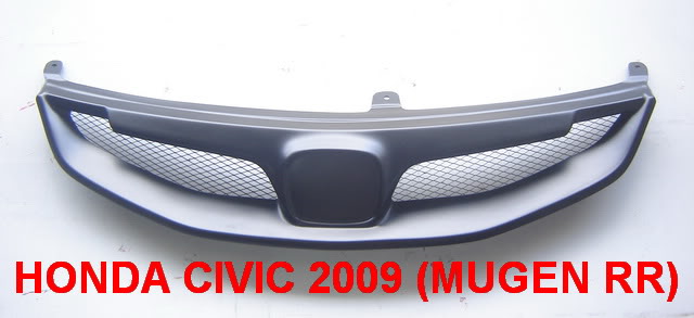 ขายกระจังหน้าแต่งตาข่าย  civic ทุกรุ่น งานพลาสติก abs 89HONDACIVIC2009MUGENRR