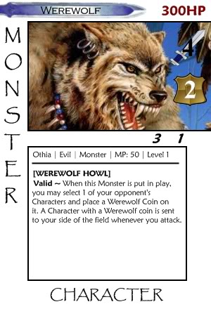 Start of the TCG of Heroes Keep! WerewolfLv1