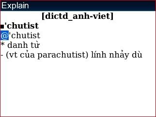 BBDict – Từ điển cho BlackBerry Bbdict11
