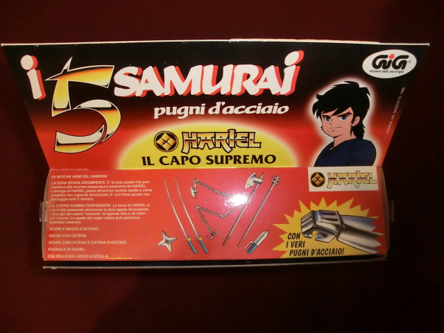 VENDO HARIEL 5 SAMURAI NUOVO MAI APERTO Immagine056