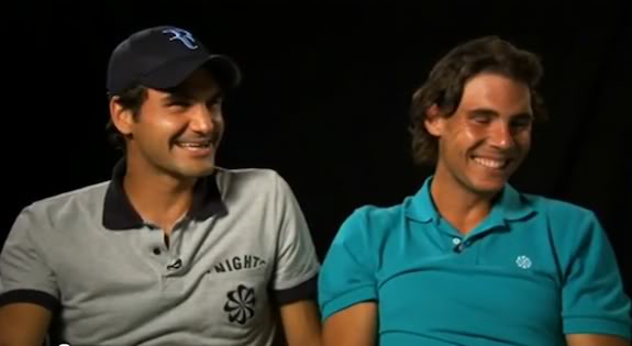 Roger y Rafa Nadal - Página 4 Federer_and_Nadal_HILARIOUS_spot_Cincinnati_2010