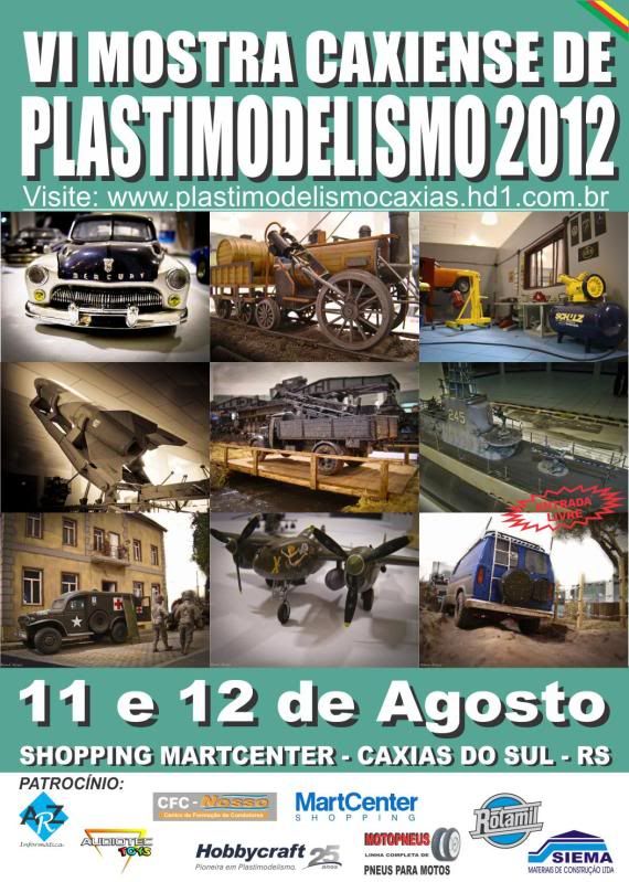 VI Mostra caxiense de plastimodelismo 2012 RS CartazVIMostra2012-1