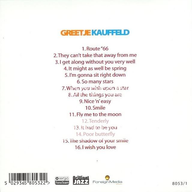 Dutch Jazz Coll CD1 - Greetje Kauffeld CD1-GreetjeKauffeldback