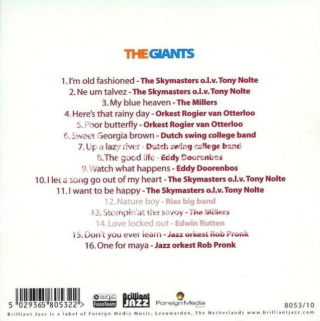 Dutch Jazz Coll CD10 - The Giants CD10-TheGiantsback