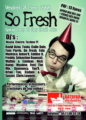 SO FRESH SPECIAL PARTY (+de 20 artistes) @ Batofar_Paris_26/09/2008 SoFreshSpecialPartyBatofar_Paris_26