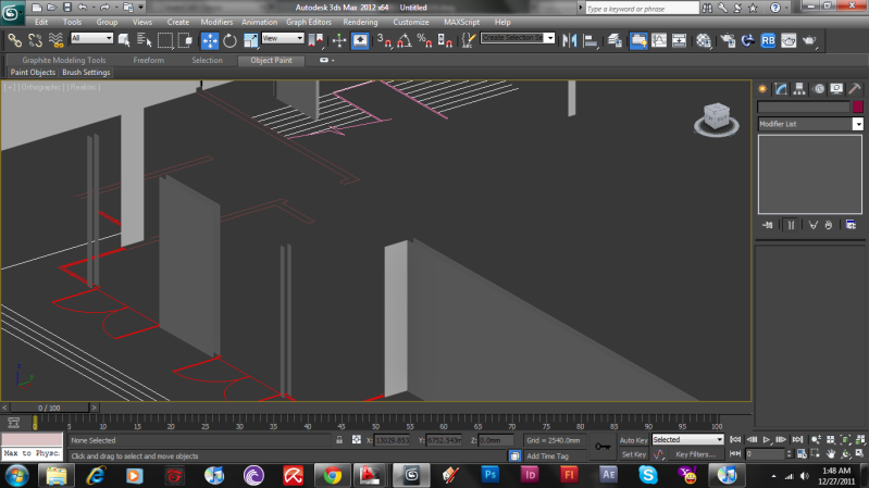 extruding a wall from cad to max 3d