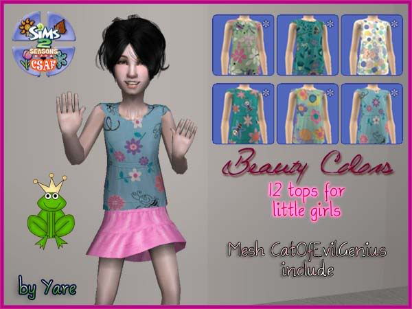 :: Little Girl Everyday ::  24 skirts + 12 tops by Yare Tops01