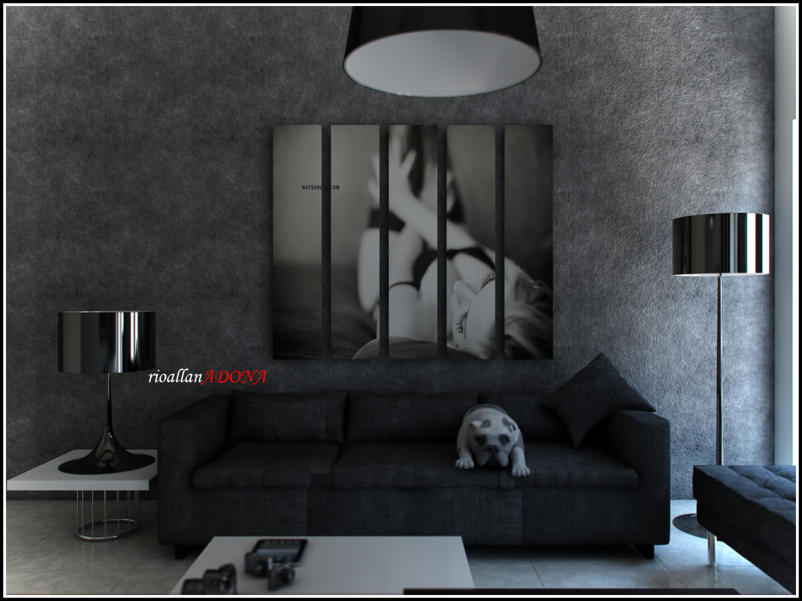 BW Living Area (with simple tutorial) D-5