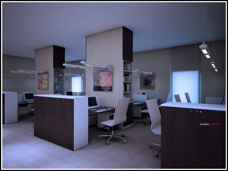 Office Interior (workstation area added) W4