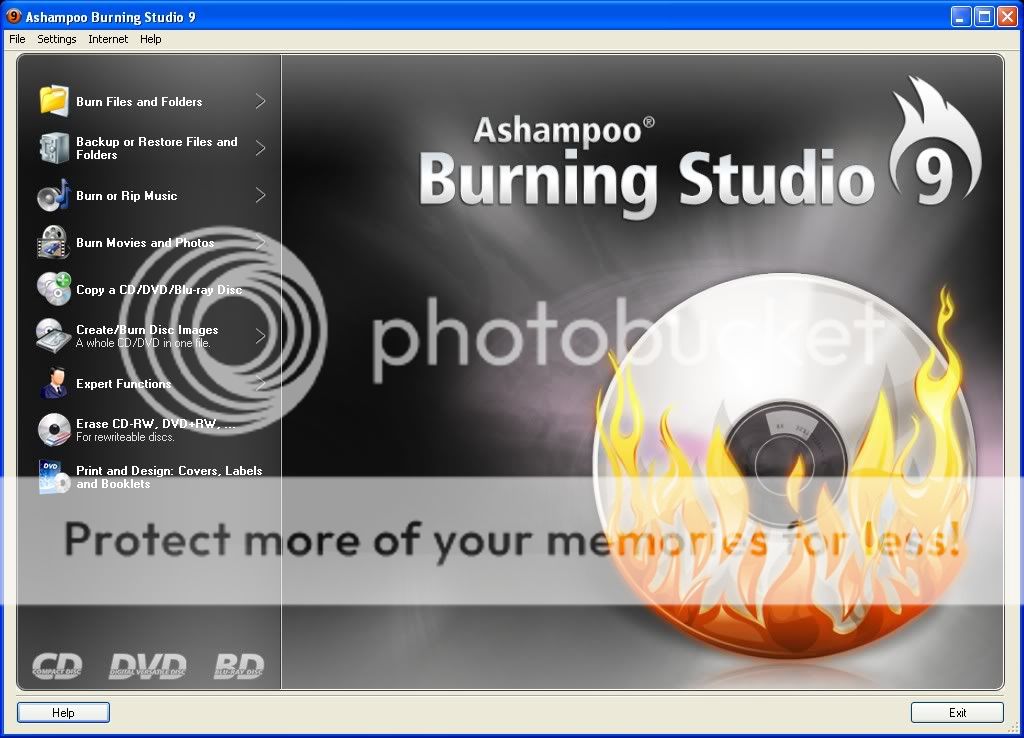 ASHAMPOO BURNING STUDIO 9_Sự thay thế cho Nero A5