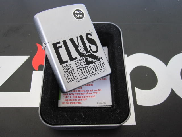 ZIPPO 100% BARU ORIGINAL U .S. A 24260_Elvis_Has_Left_The_Building