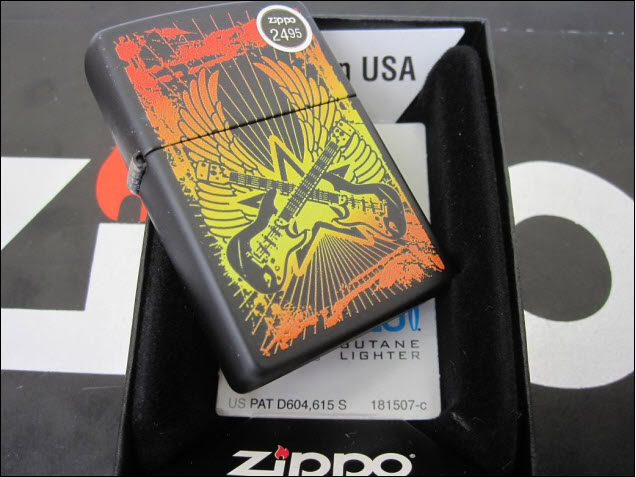 ZIPPO 100% BARU ORIGINAL U .S. A 24891_Guitar_Wings