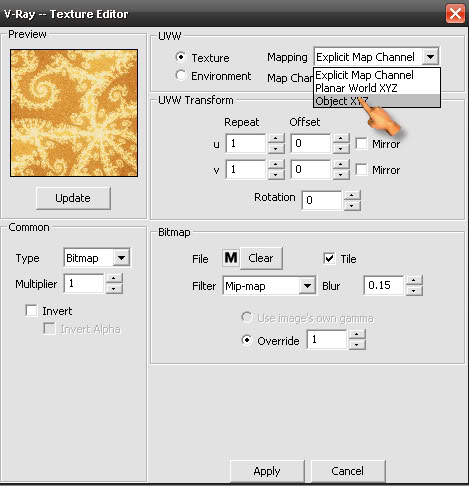 tutorial_fabric material -alla max falloff material In sketchup 8-2
