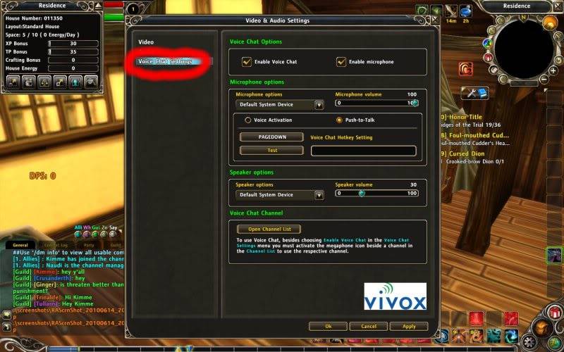 How can I make in game chat work? GuildChat2