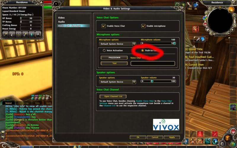 How can I make in game chat work? GuildChat4