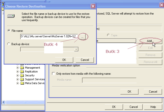 Hướng dẫn backup và Restore Database . Restore4