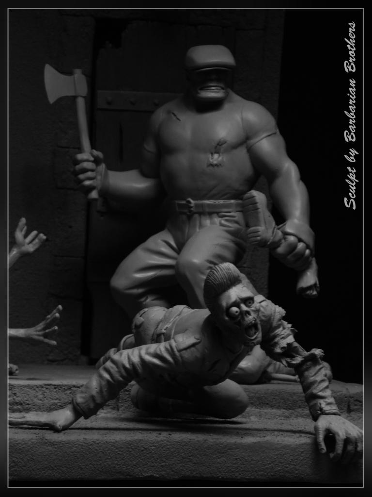 Diorama "Franky et le Goon contre les zombies" 4