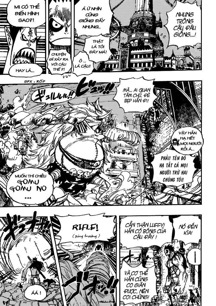 One Piece Chap 478: Luffy vs Luffy! 012