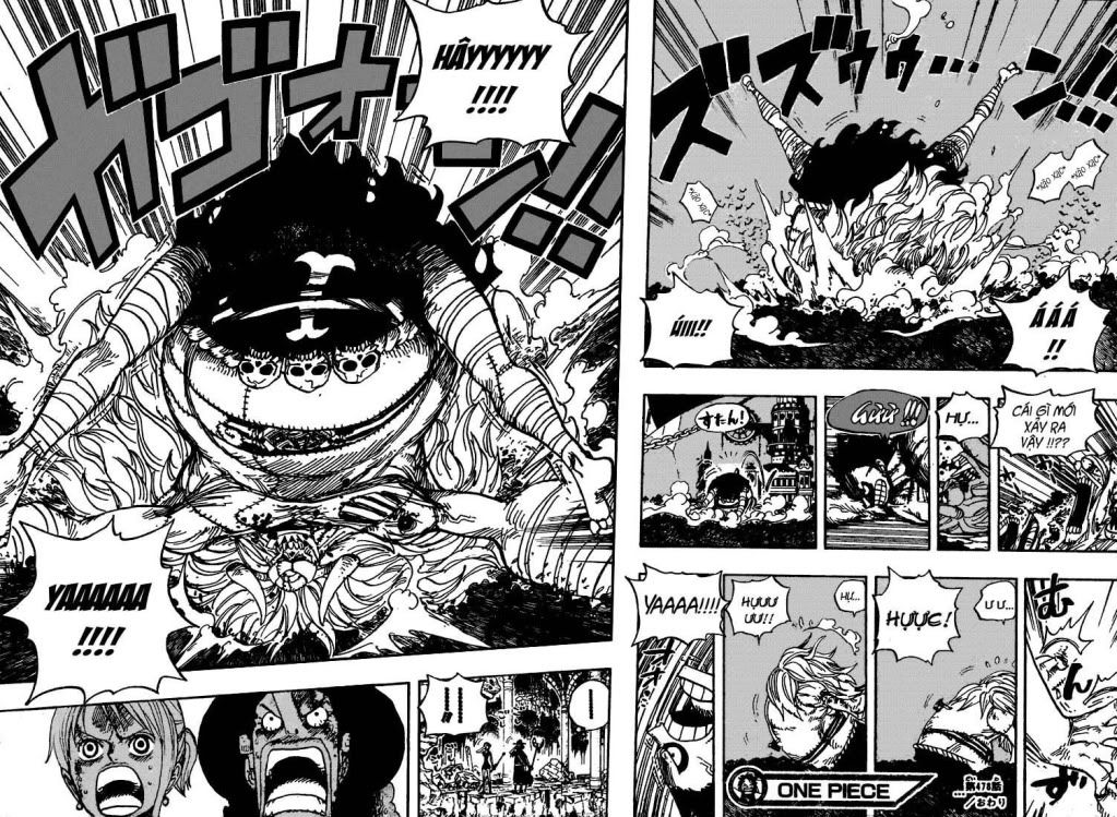 One Piece Chap 478: Luffy vs Luffy! 015