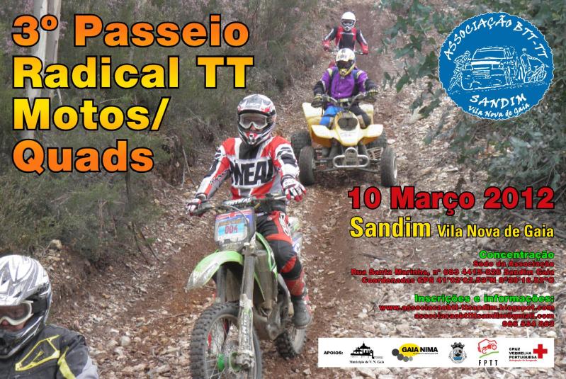 3º Passeio Radical Motos Sandim Vila Nova de Gaia 10 de Março Cartaz3passeiomotos