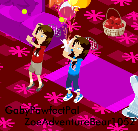 Mousie's and Bubbly's Zone! Gabyandzoeytennismove