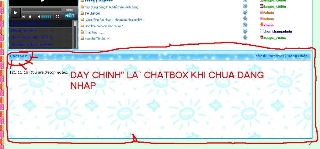 Hướng dẫn đăng nhập vào chatbox...! CbCHUADANGNHAP