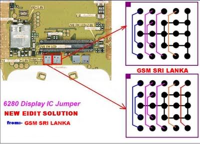 tổng hợp solution & hình ảnh sửa cho nokia post here  6280displayicjumper