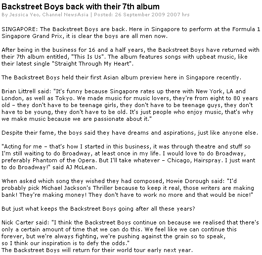 Backstreet Boys back with their 7th album Channelnewsasiacom-BackstreetBoy-1