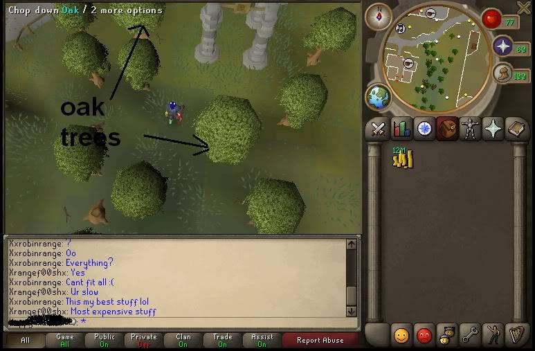 99 woodcutting guide Oaktree