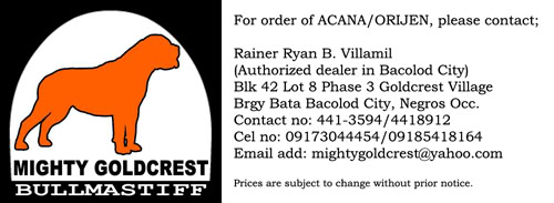 ACANA & ORIJEN dog food for sale! Contactsmall