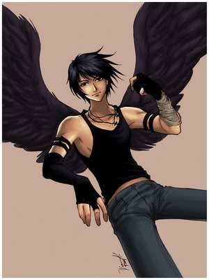 Fénix, el ángel de alas negras AnimeDarkAngelBoy2