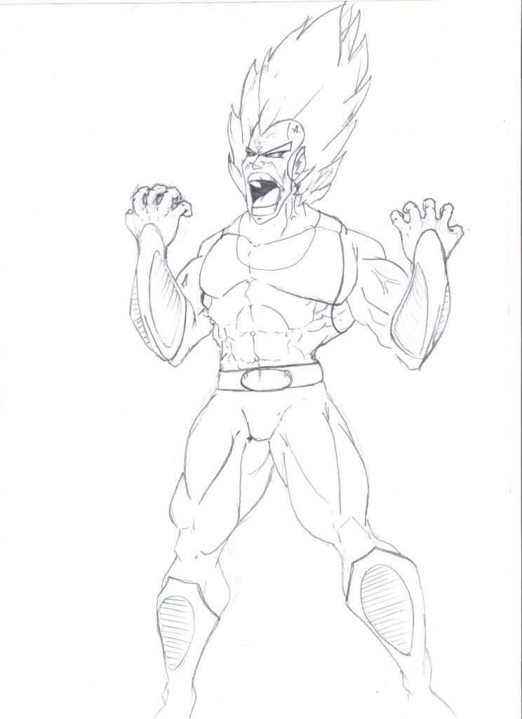 BUENO ACA VA MI PRIMER POST DE DIBUJOS PROPIOS ESPERO LES GUSTEN VEGETA-NEW