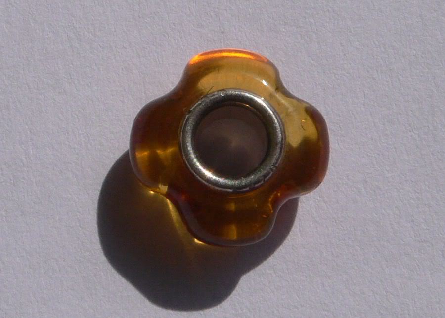 Malt amber prism & Cross shaped Mini CrossAmber