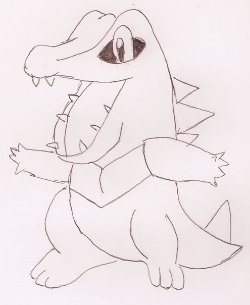 Drawing Pokemon! - Page 2 Totodile