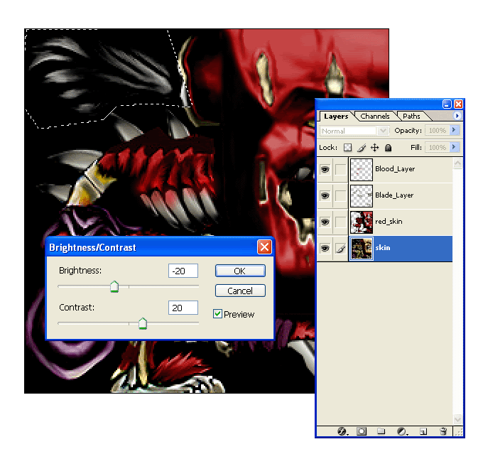 Advanced Skinning in Photoshop Laststand