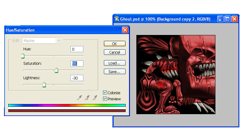 Advanced Skinning in Photoshop Redcolour