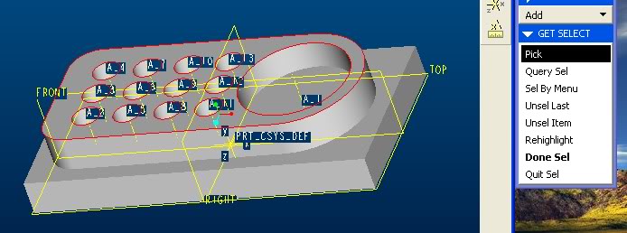 Gia công tạo chữ trong proengineer 2-5