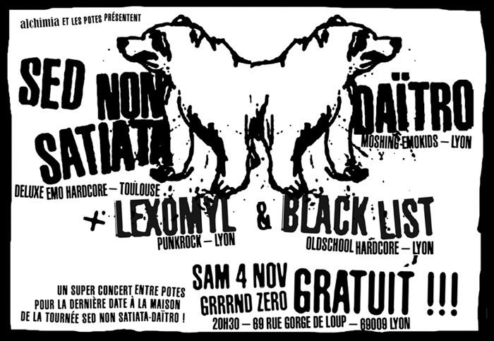 04.11@LYON=GRATOS>SEDNONSATIATA+DAÏTRO+BLACKLIST+LEXOMYL Fly0411