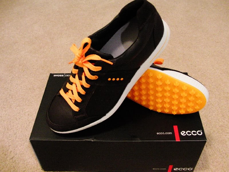 Fred Couple's Cool Orange Color ECCO shoes Ecco1-1